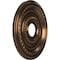 Ekena Millwork Cole PVC Ceiling Medallion (Canopies up to 4 1/2"), 16"OD x 3 1/2"ID x 1"P, Metallic Antique Brass CMP16COCAB - alternate 4